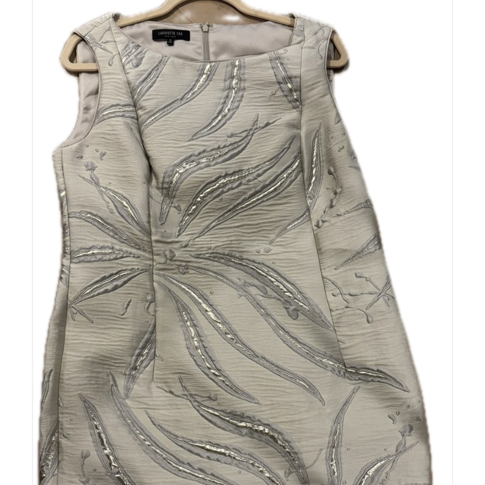 NWOT Sheath Cocktail Dress with Metallic Accents